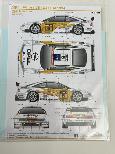 Decals calibra dtm - calibra, v6
