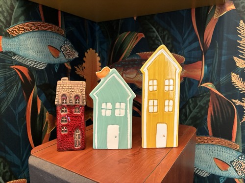 Ceramic ornamental houses - 3,