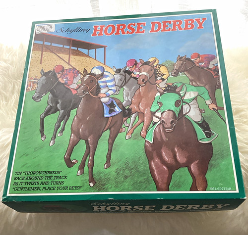 Schylling horse derby tin - horse,