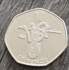 2011 Athletics High Jump Rare 50p , FREEPOST