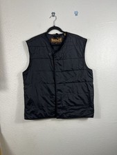  Timberland Weathergear Mens Black Padded Jacket Lining Designer Gilet Large 