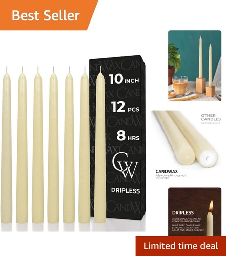 Set ivory taper - set, candles