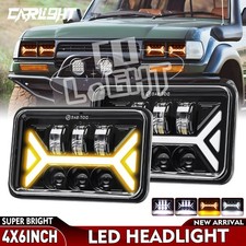 2Pcs 4x6" Square LED