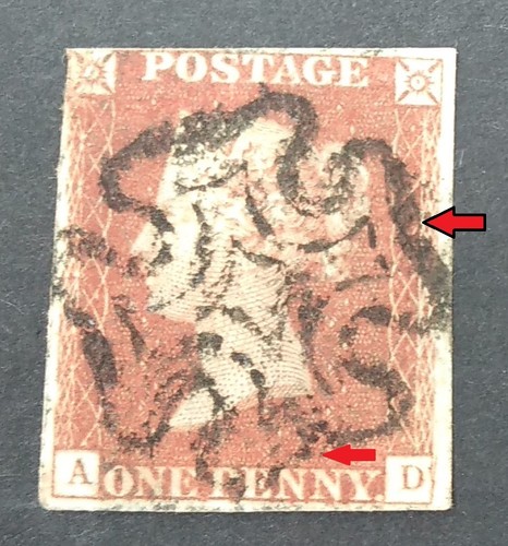 Sg8 red plate ad with - 1d,