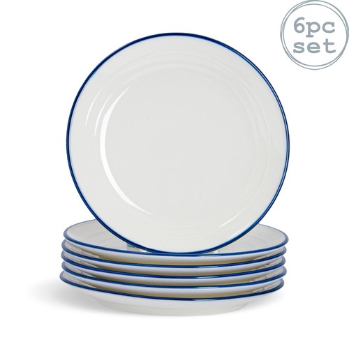 White farmhouse dessert plates - white,