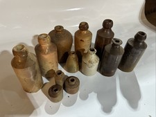 Antique Ink Bottles x 10