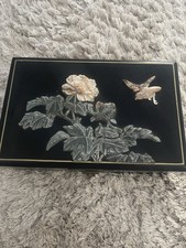 Chinese Jade Lacquer Floral