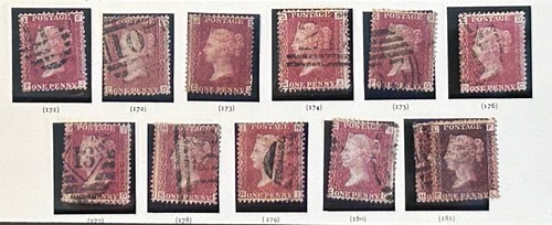 1858 penny red stamp - 1858,