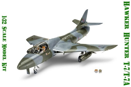 Hawker hunter 7 - 1:32, t.7/t.7a