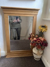 Mirror In Solid Oak Wood Frame