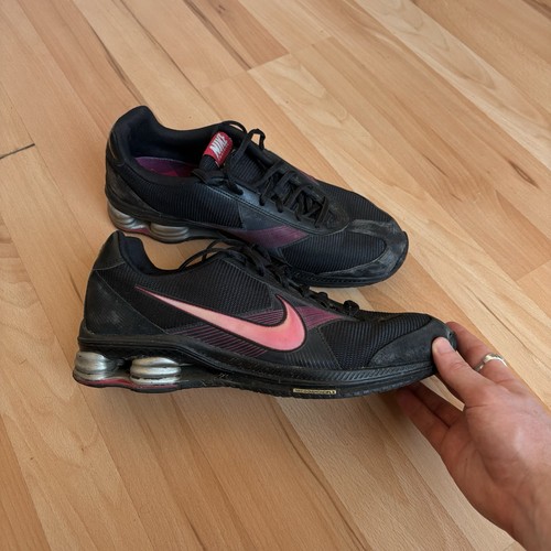 Nike shox running shoes black - nike,