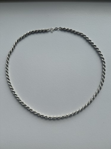 Sterling silver rope - 18”,