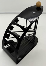 metal tv remote stand for four remotes Black Metal and Wood Design