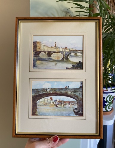 Vtg framed art - prints, ponte