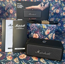 Boxed New MARSHALL Emberton II Portable Bluetooth Speaker- Black & Steel