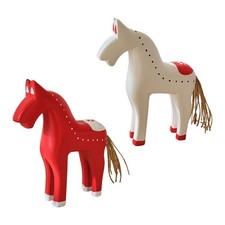 Wooden Horse Statue Figurine