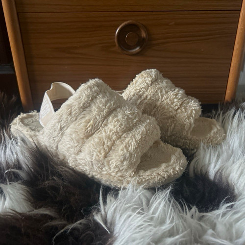Ugg slide cream faux fur - slide,