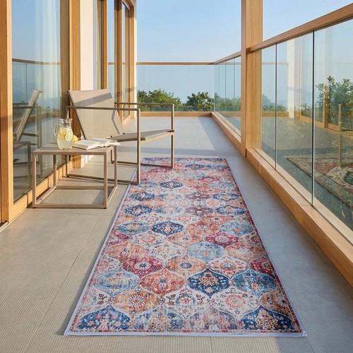 Bohemian long area rug - long,