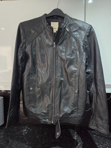 Diesel men black leather - black,