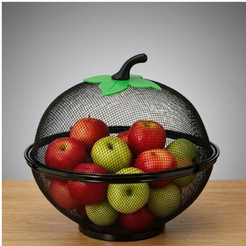 Metal fruit basket with - fruit,