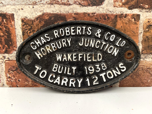 Cast iron railway - cast, plate