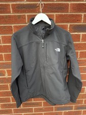 The North Face Apex Bionic Black Soft Shell Jacket Full Zip Mock Neck Sz L. AL5C