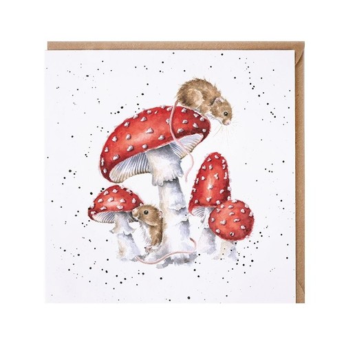 Field mice blank birthday - mice,