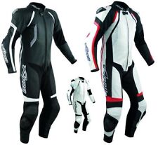 Motorcycle Motorbike Full Body one pc Perforated Leather Race Suit 1 PC