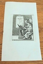 original 1750 small woodcut by