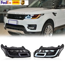 Pair For Land Rover Range Rover Sport 14-17 Left & Right LED Headlight Assembly