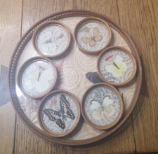 Decorative Butterfly Bamboo Tray With Matching Place Mats