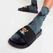 One Peice Sliders - Anime Skull Crossbones Pirate Japanese Present Gift