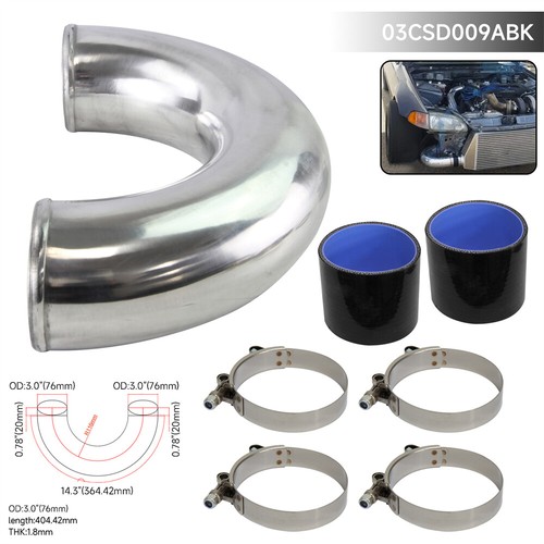 180 degree 76mm aluminum - 180, 3.0"
