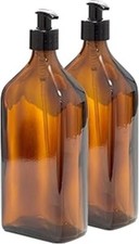 500ml rectangular amber glass - rectangular,