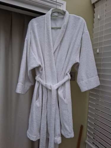 Ladies white towelling - m&s,