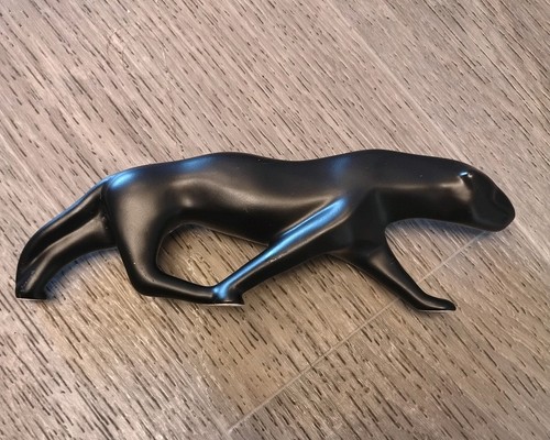 Vintage black panther - panther, ceramic