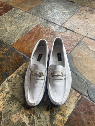 Bally white loafers mocassins - white,