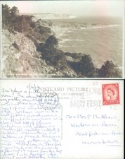 The Bay from cliffs Swanage Judges Ltd 1962 postmark Landscapes Seascape Tourism