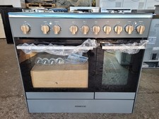 KENWOOD CK600DF-SL 90 cm Dual Fuel Range Cooker – Slate Grey & Chrome