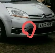 Citroen C4 Grand Picasso Silver Tow Eye Cover fits 2007 To 10 plate only 