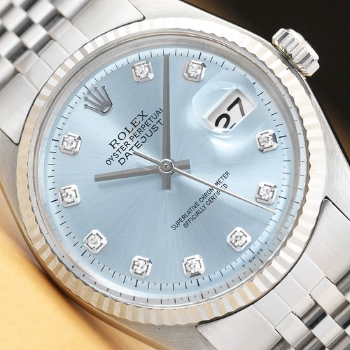 Mens rolex datejust 1601 - mens, ice