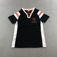 jagermeister Jersey Shirt Women’s S/M Black Orange Pub Bar #5948