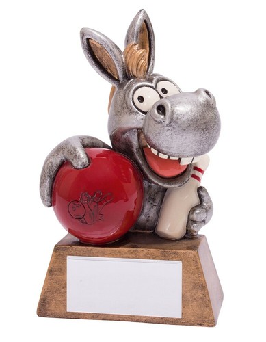 Ten pin bowling trophies resin - pin,