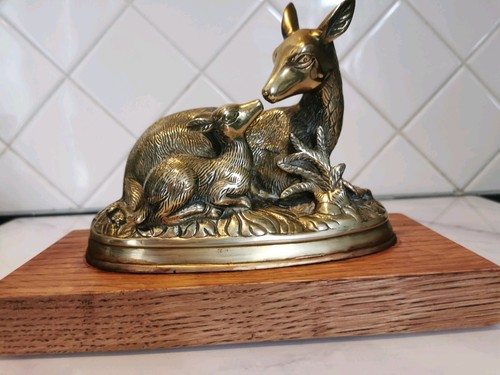 Solid brass doe and - solid,