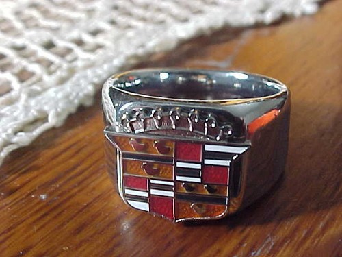 1950s cadillac crest silver - 1950s,