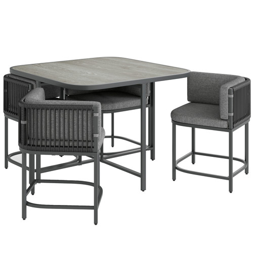 Rattan dining set with - rattan,