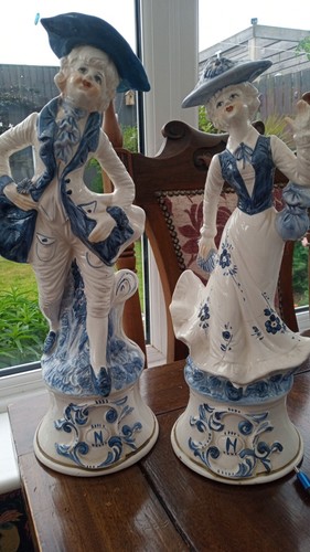 Pair large capodimonte - pair, of