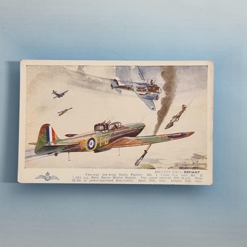 Ww2 aircraft postcard c1940 - ww2,