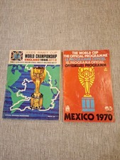 Official Programmes For 1966 And 1970 World Cup Finals In Fair Condition