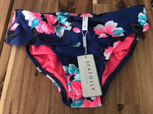 Seafolly blue bikini bottoms - seafolly,